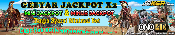 Gebyar Double Jackpot Joker Gaming ono4d 2025